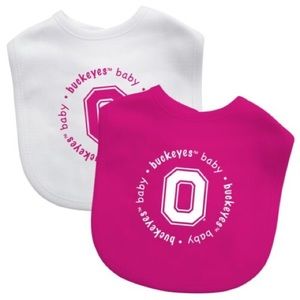 ⭐️ Baby Fanatic 2-pack Bibs Ohio State Buckeyes ⭐️